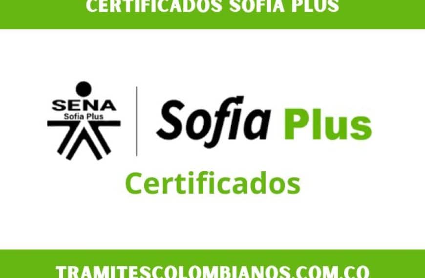 Certificados Sofía Plus