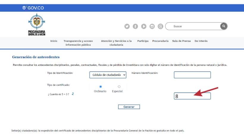 Resuelva la operación - antecedentes procuraduría